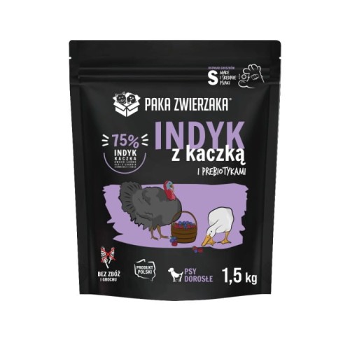 Karma sucha Indyk z kaczką S 1.5kg.jpg