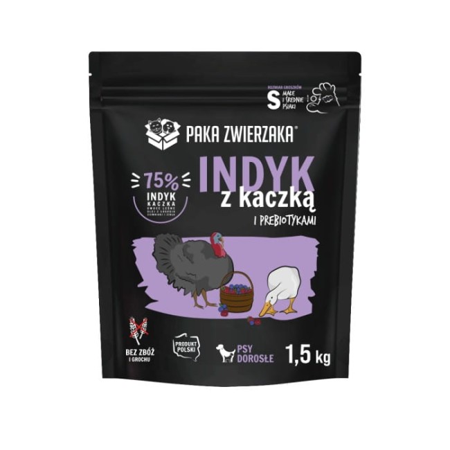 Karma sucha Indyk z kaczką S 1.5kg.jpg