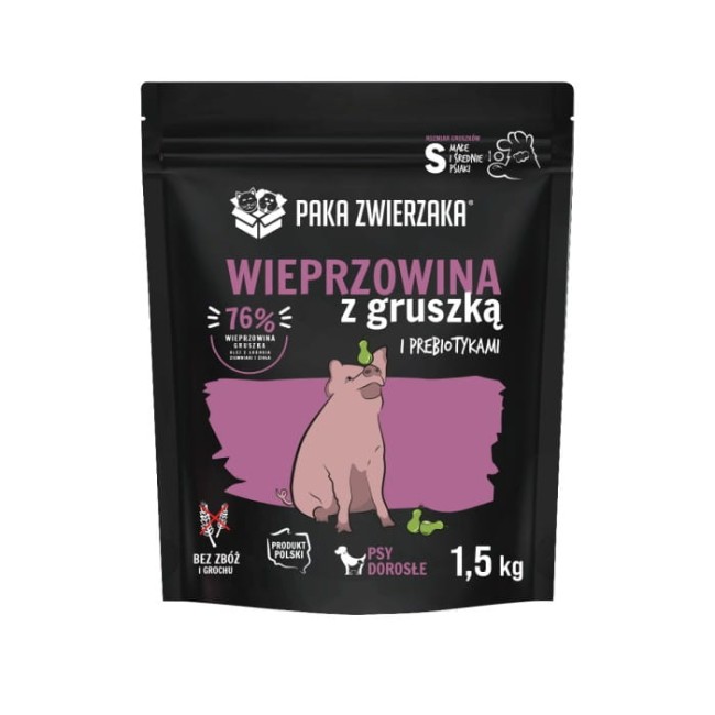 Karma sucha Wieprzowina z gruszką S 1,5kg.jpg